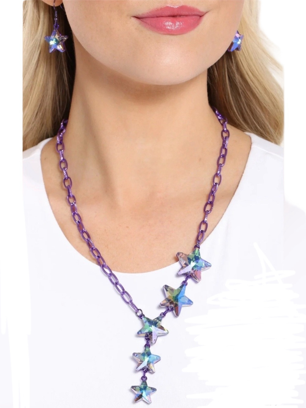 Paparazzi star crossed sparkle purple set NEW